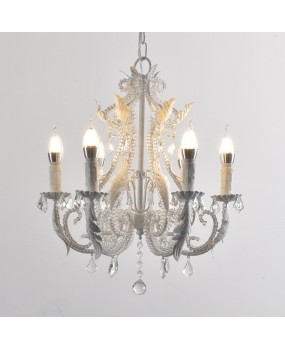 RH American countryside French countryside retro antique antique iron crystal chandelier living room dining room bedroom clothing store lighting fixtures