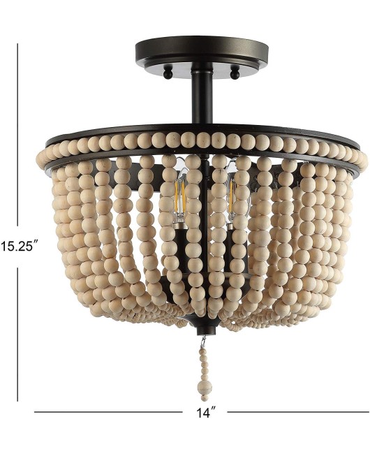 Cross border exclusive American style rural wooden bead lamps for living rooms, dining rooms, bedrooms, corridors, cloakrooms, decorative lighting fixtures