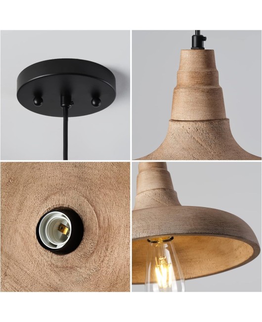 Creative and minimalist American country wood art ceiling mounted dual-purpose lamp, bar counter corridor entrance, clothing store, coffee shop, homestay lamp