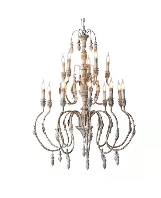 Creative American village French retro villa restaurant hotel chandelier Nordic bedroom restaurant chandelier