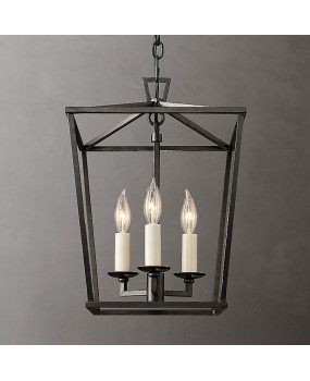 Cross border exclusive for American style countryside vintage antique wrought iron chandeliers, living rooms, restaurants, homestays, hotels, lighting fixtures