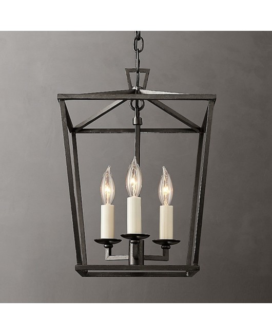 Cross border exclusive for American style countryside vintage antique wrought iron chandeliers, living rooms, restaurants, homestays, hotels, lighting fixtures