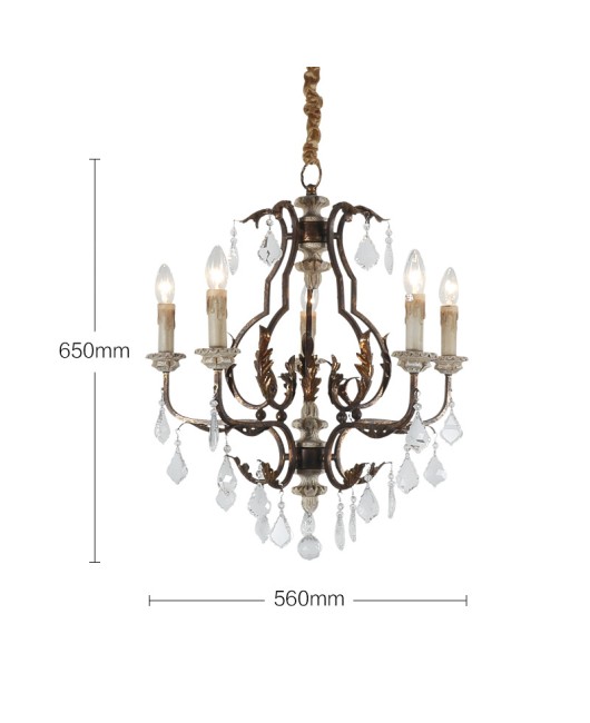 European, French, American countryside, retro rust colored restaurant lights, living room pendant lights, simple and luxurious bedroom crystal lighting fixtures