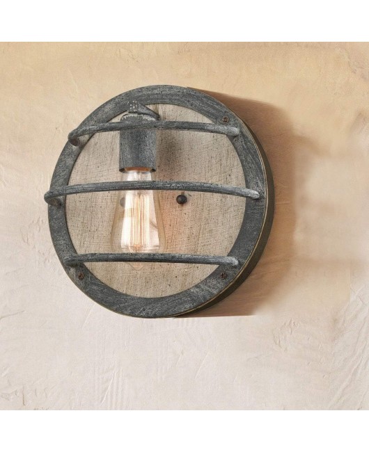 Creative Woodcraft American Country Vintage Wall Light Industrial Style Western Restaurant Corridor Coffee Shop Homestay Bedroom Bedlight