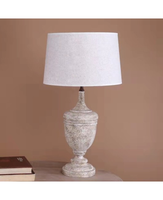 Creative American rural solid wood used desk lamp Bedroom bedside villa Living room Study B&B hotel Decorative lamps