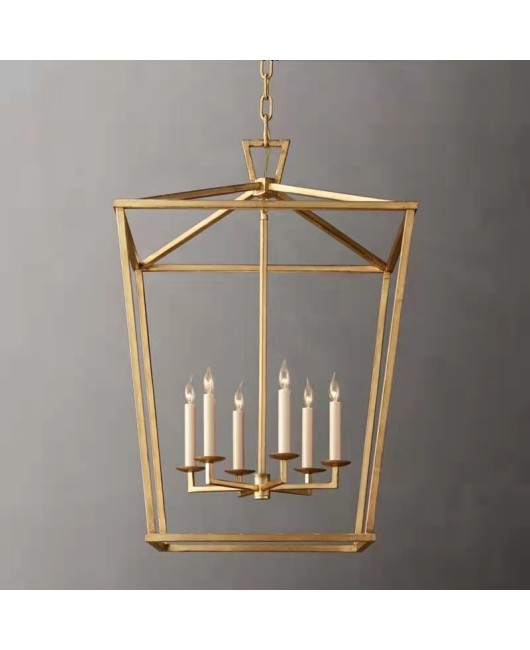 Cross border exclusive for American style countryside vintage antique wrought iron chandeliers, living rooms, restaurants, homestays, hotels, lighting fixtures