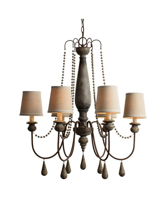 American style countryside flying style rustic solid wood antique chandelier, living room, dining room, bedroom, homestay, clothing store, decorative chandelier