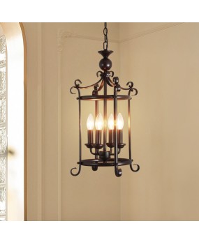 American restaurant chandelier, birdcage, candle holder, staircase, entrance hall, hallway, sunroom lamp, candle, French retro living room