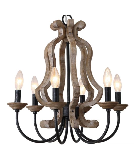 Creative American rural French solid wood used chandelier bedroom restaurant cloakroom export cross-border trade lamps