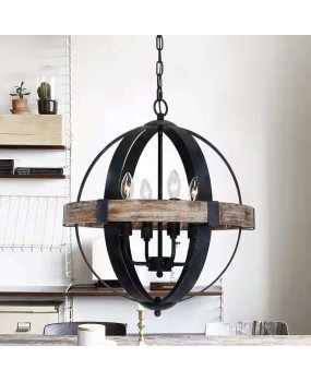 Cross border exclusive for American style countryside vintage antique chandeliers, living rooms, dining rooms, bedrooms, corridors, homestays, restaurants, solid wood chandeliers