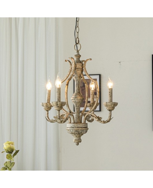 American style minimalist chandelier, French retro atmospheric designer, internet famous, entrance hall, dining room, bedroom, room lighting fixtures