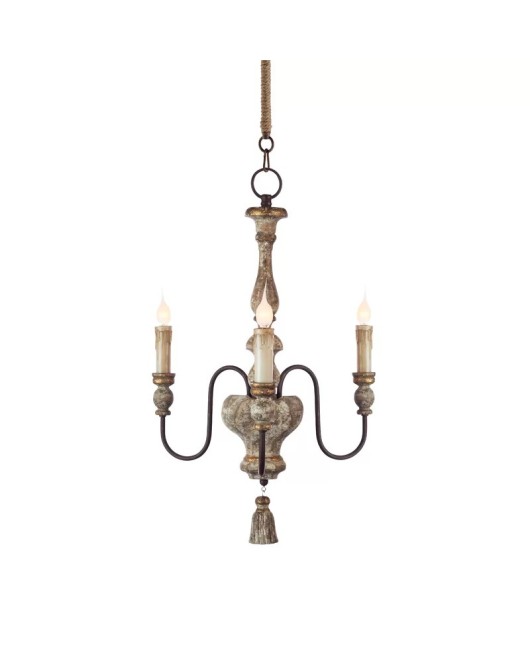 Creative American rural French retro simple restaurant bedroom corridor cloakroom personality chandelier