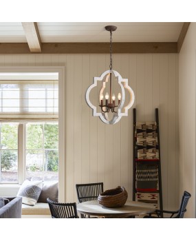 Cross border exclusive use of American style rural woodcraft antique chandeliers, living rooms, dining rooms, bedrooms, homestays, woodcraft lighting fixtures