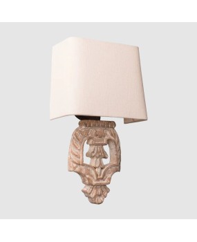 Creative American rural French solid wood wall lamp bedroom bedside study living room dining hall corridor homestay hotel wall lamp