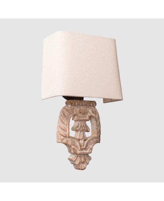 Creative American rural French solid wood wall lamp bedroom bedside study living room dining hall corridor homestay hotel wall lamp