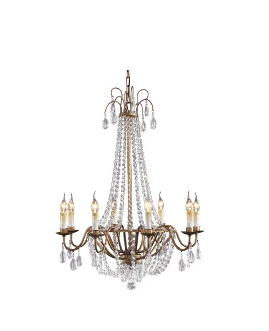 Creative American rural French crystal chandelier living room dining room bedroom staircase coffee shop western restaurant clothing shop