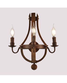 Cross border dedicated to creative American rural wooden wall lamp, living room, dining room, corridor, staircase, industrial style lamp