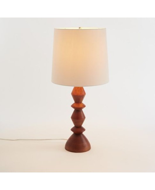 French woodcraft floor lamp handmade bead lampshade creative retro villa folk living room bedroom decoration floor lamp