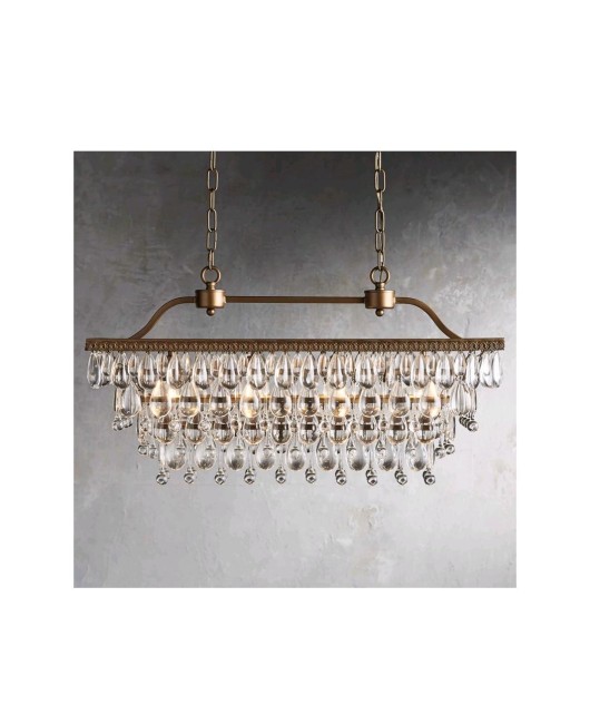 American retro crystal chandelier, grand and high-end creative designer, French internet celebrity, living room, dining room, shop, bedroom