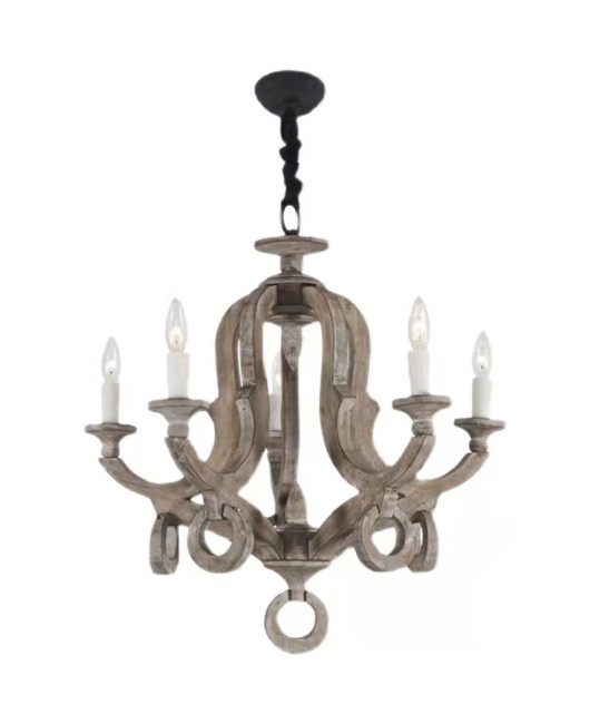 Creative American rural French solid wood used chandelier living room dining room hallway home stay lamps