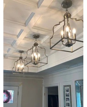 American style wrought iron retro pendant lights, restaurant lights, homestay model rooms, clothing stores, corridors, entrance decorations, lighting fixtures, living room