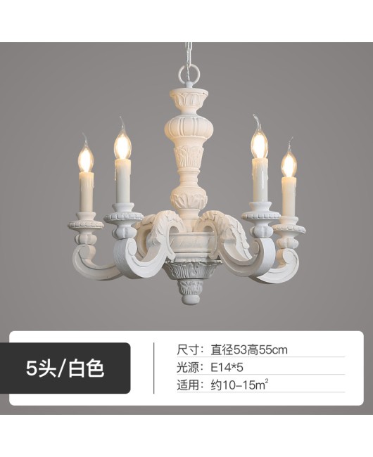 American countryside French woodcarving antique chandelier living room dining room bedroom clothing store decorative lighting fixtures