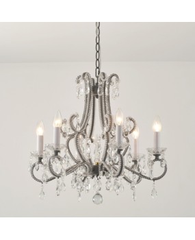 French retro crystal chandelier, American creative designer, living room light, dining room bedroom main light, homestay lighting