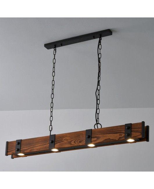 Cross border exclusive for American style rural industrial style wooden pendant lamps, study rooms, offices, restaurants, and decorative lighting fixtures