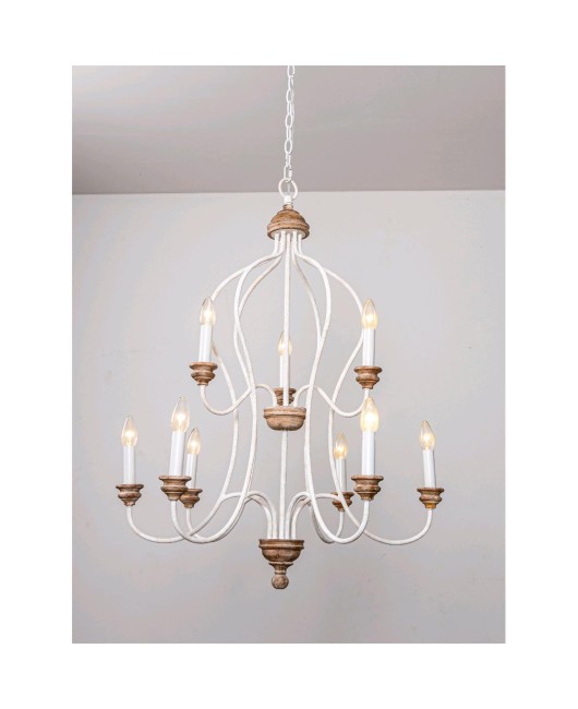 American retro restaurant chandelier homestay lighting creative personality French warm romantic bedroom master light living room light