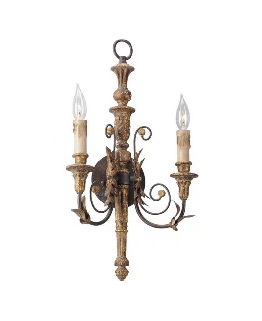 American style solid wood antique handmade carving retro homestay villa hotel living room dining room children's room bedroom chandelier