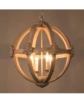 Cross border exclusive American style rural wooden pendant lights, living rooms, dining rooms, bedrooms, stairwells, clothing stores, and decorative lighting fixtures