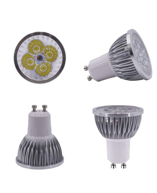 High power GU5.3 ultra high brightness Puri LED lamp cup 3w4w5w GU10 spotlight cup 12V low-voltage bulb MR16