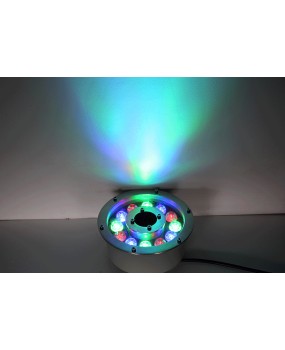 LED fountain light, gushing spring light, dry spray outdoor fish pond underwater light, 24V rainbow mid hole underwater landscape spotlight