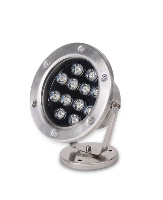 DMX512 external control LED underwater light full-color RGB underwater spotlight 304 stainless steel fountain light 24V12V series