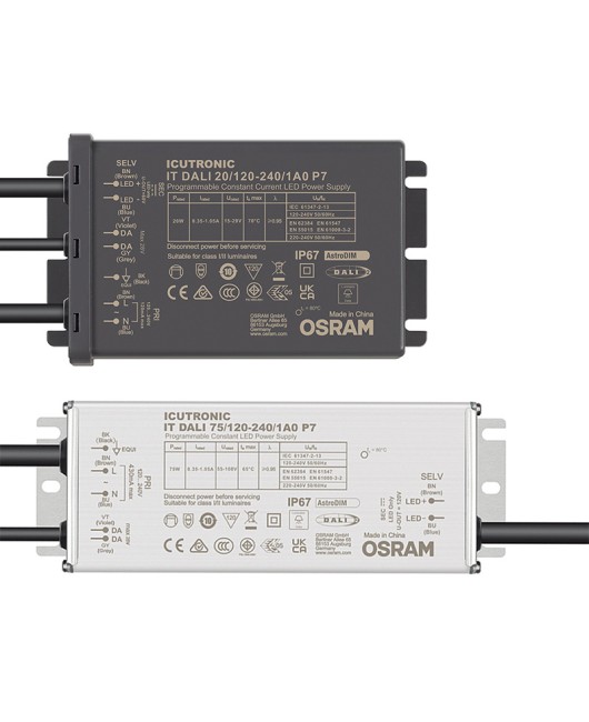 Osram DALI Dimming Power SupplyConstant current outdoor waterproof drive 110V wide pressure aluminum shell switch power supply