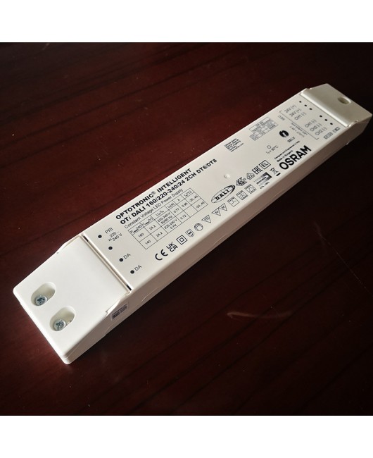 DALI2 dimming and color matching OSRAM constant voltage light strip driver 160W dual color 24V Osram LED driver power supply