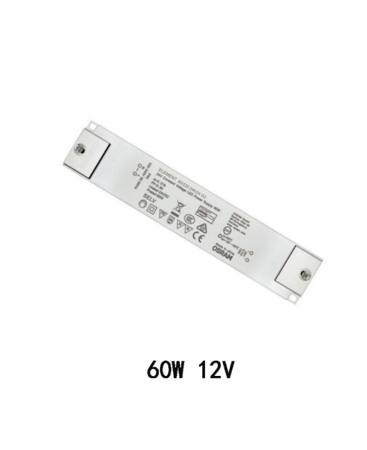 30w 60w 120w Osram 12V LED strip transformer driver with flicker free constant voltage LED driver power supply