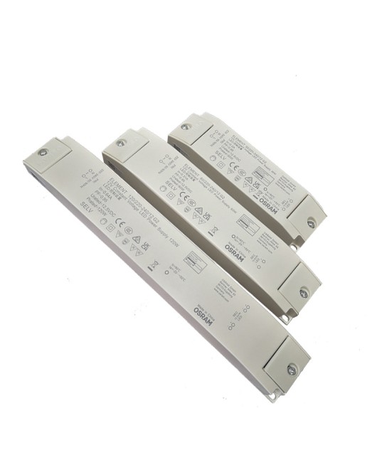 30w 60w 120w Osram 12V LED strip transformer driver with flicker free constant voltage LED driver power supply