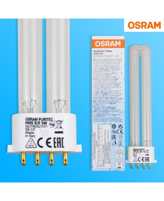 OSRAM HNS 9W 2G7 UV Disinfection Lamp H-Type Sterilization Light Source 254mm Wavelength