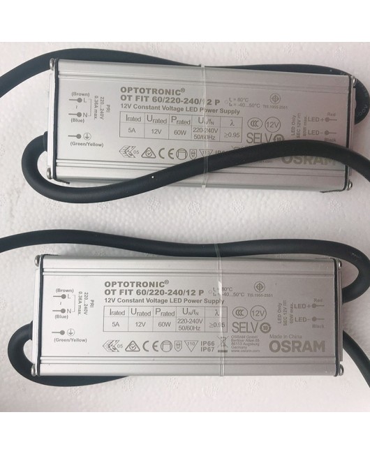 220V to DC12V LED strip transformer Osram driver for outdoor engineering waterproof constant voltage LED driver power supply