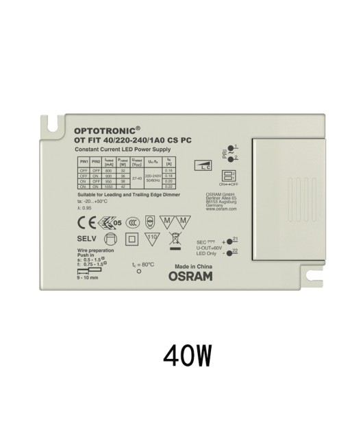 Osram controllable silicon constant current monochrome dimming power supply 8w40w flat panel lamp tube light LED driver power supply