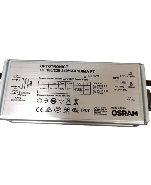 Osram LED driver power supply 100w outdoor street light LED floodlight waterproof driver constant current dimming power supply