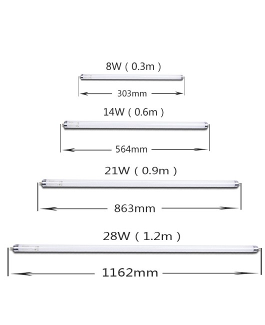 Traditional 765 Feidong old-fashioned T5/T8 Philips fluorescent tube 36w tri color wall mounted single tube fluorescent tube