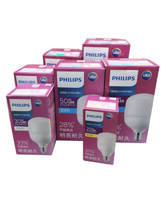 Philips Lighting e40 screw high-power bulb low ceiling workshop plastic wrapped aluminum industrial style LED bulb light