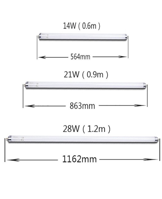 Philips traditional fluorescent tube T5 glass straight tube 14W21W28W tricolor fluorescent tube