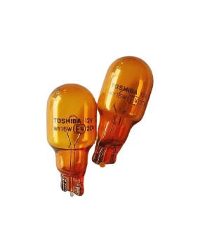 TOSHIBA car turn signal bulb T15 12V WY16W plug-in bulb amber turn signal yellow bulb free shipping