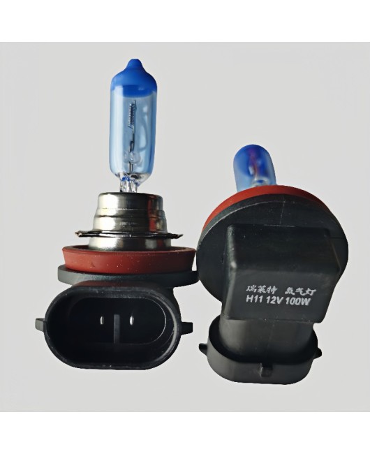 Car headlight bulb h11 12v100w low beam fog light ultra white light blue bulb 5000k ultra bright xenon bulb