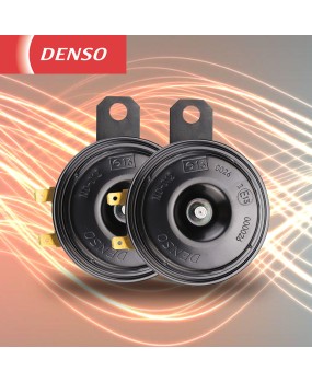 Denso car horn horn horn bowl type dual tone 12v super sound waterproof universal modification double plug genuine product