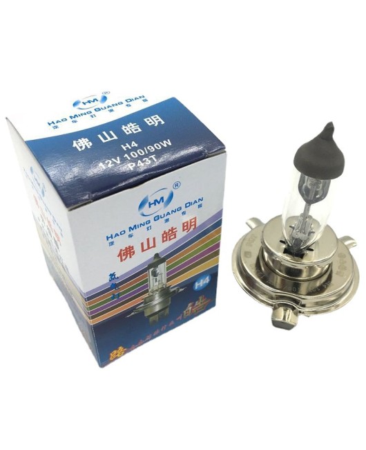 Foshan Haoming car light bulb/H4 car light bulb/headlight light bulb/upgraded version light bulb/P43T/three claw