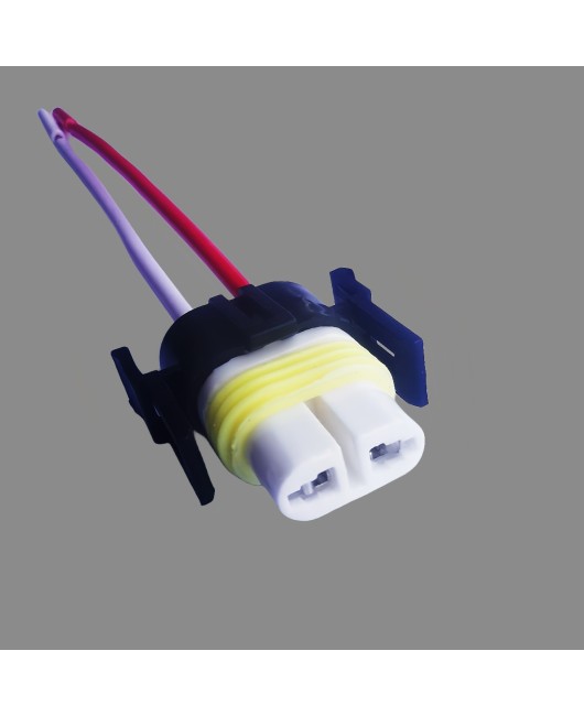 Car headlight socket, high-temperature resistant ceramic plug socket, lamp holder h11 h8 h16 880 881 pure copper wire joint